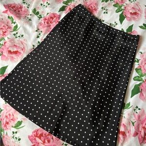 Polka dot low rise skirt